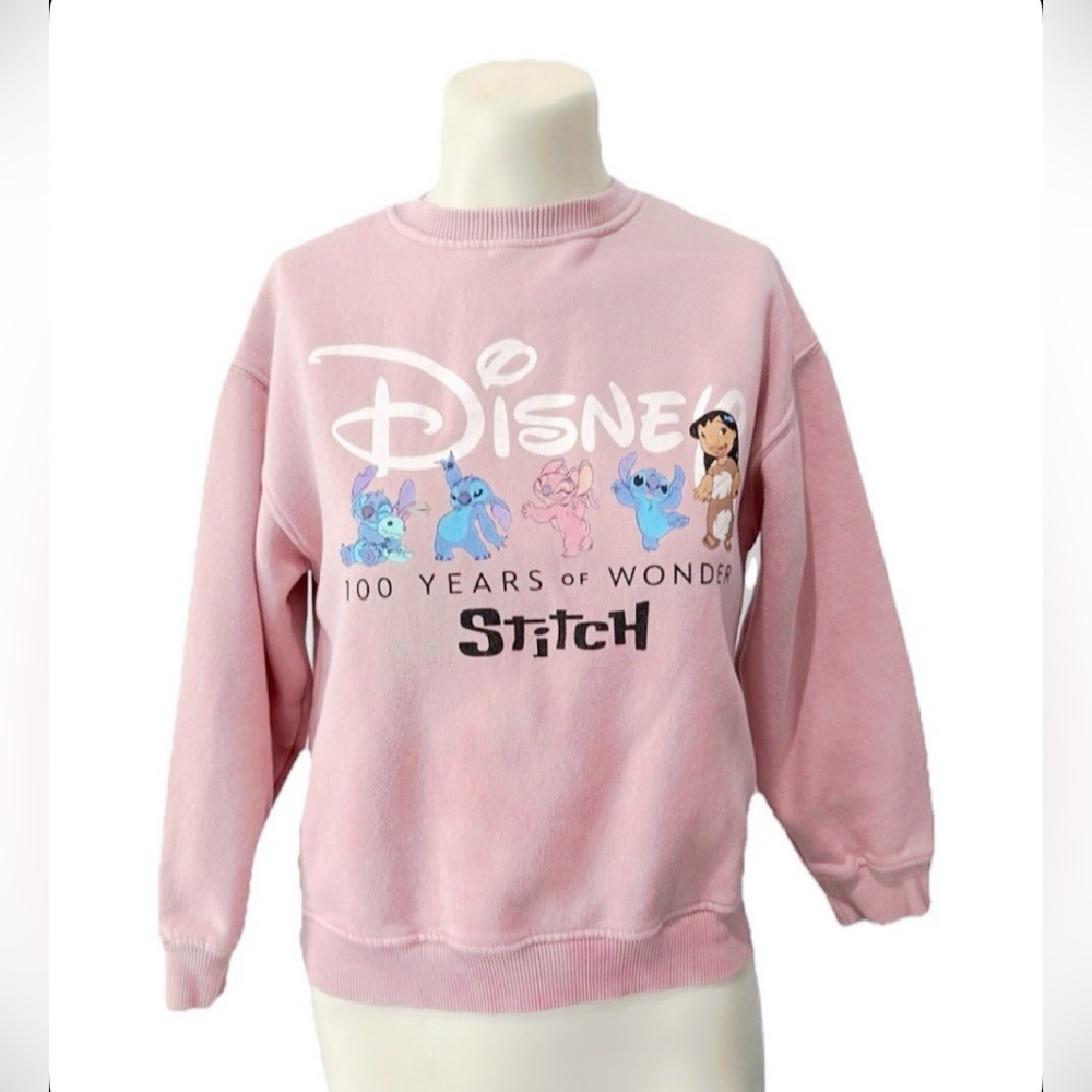✨ Disney Lilo & Stitch Pink Sweatshirt | Girls 8–10 | NWOT